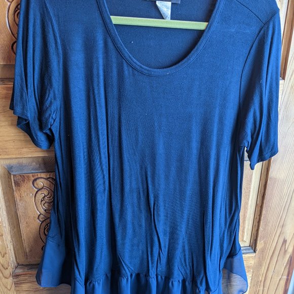 Plus Size Navy Top - Picture 1 of 4